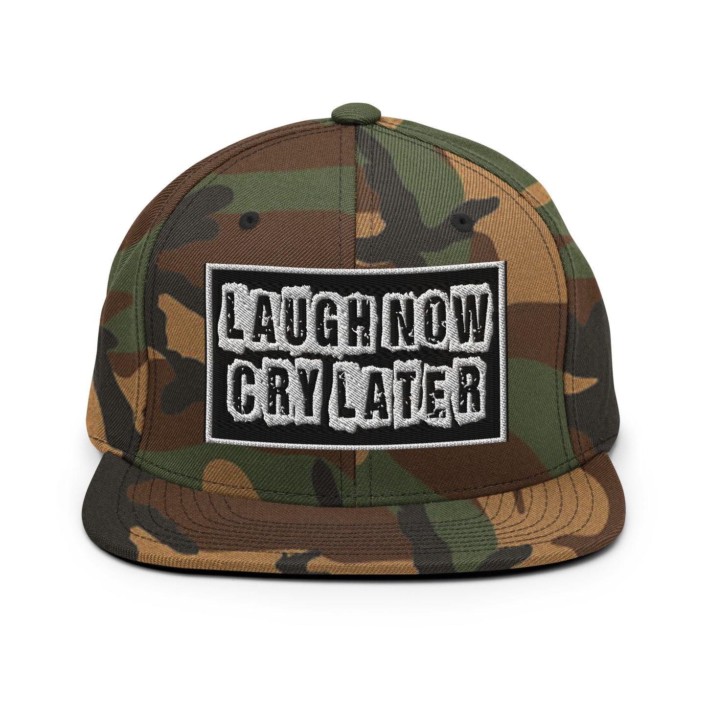 LAUGH NOW CRY LATER SNAPBACK HATS!! 😎😂